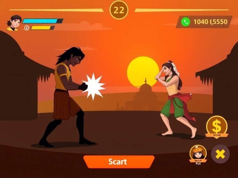 Sunset Smash character progression interface
